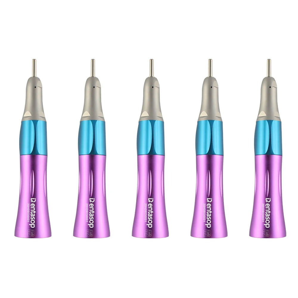 Máquina de dientes rectos de baja velocidad y multicolor, apariencia elegante, pulido, interfaz E, 5 piezas/juego