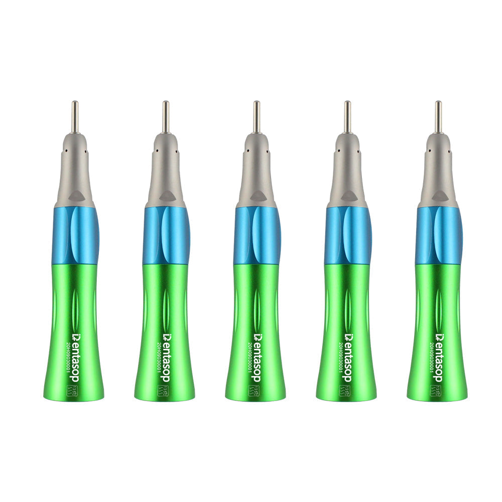 Máquina de dientes rectos de baja velocidad y multicolor, apariencia elegante, pulido, interfaz E, 5 piezas/juego