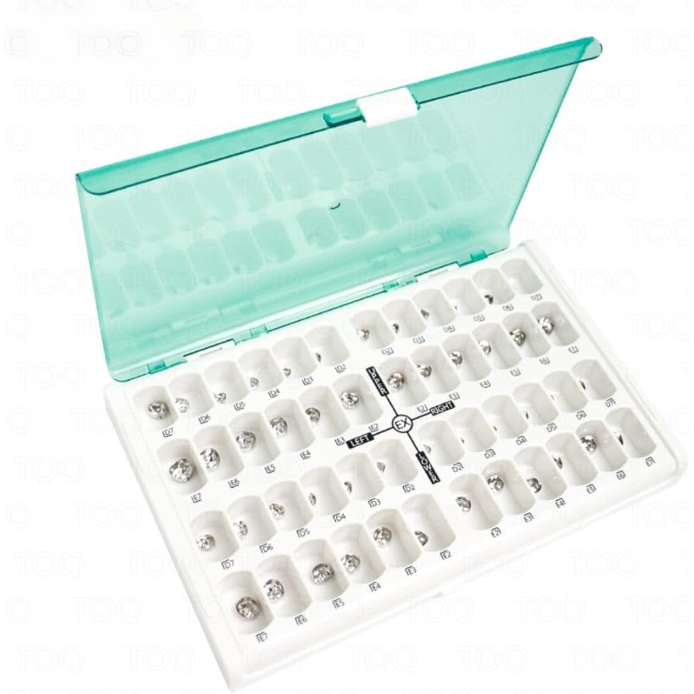 48PCS Coronas Ortodóncicas de Acero Inoxidable Coronas Temporales Formadas