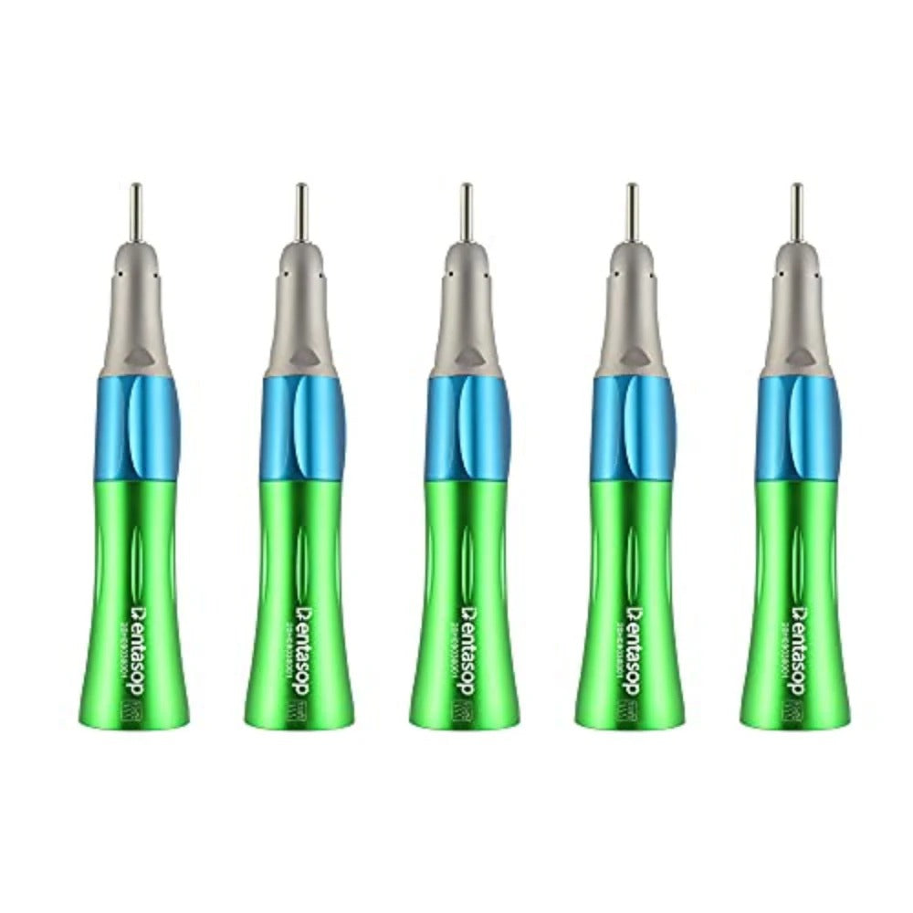 Máquina de dientes rectos de baja velocidad y multicolor, apariencia elegante, pulido, interfaz E, 5 piezas/juego