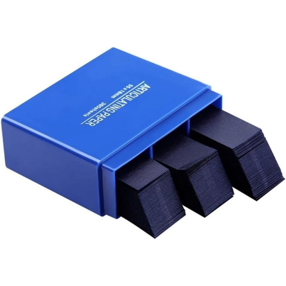 300 hojas/Caja de papel de mordida dental rojo material de limpieza dental boca (Rojo)