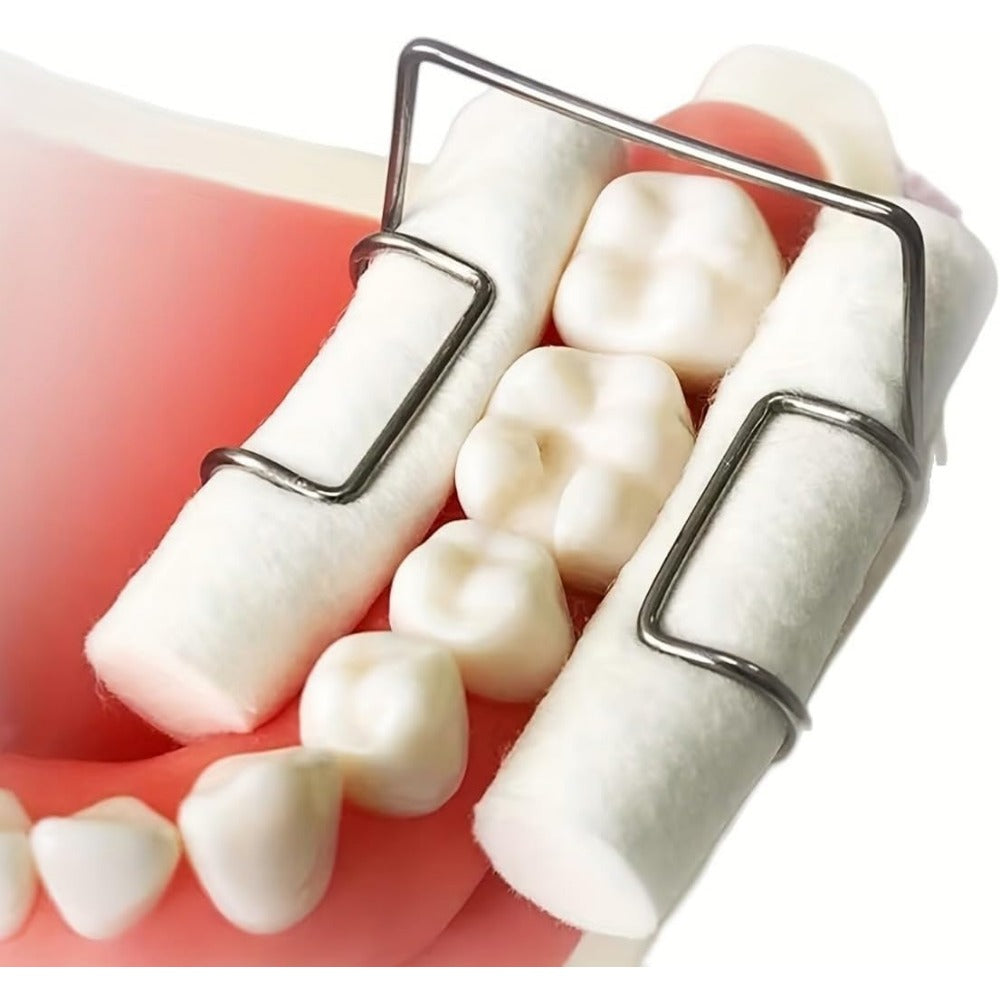 4 dental cotton clips - high temperature and high pressure sterilization, durable, easy to use, dental materials