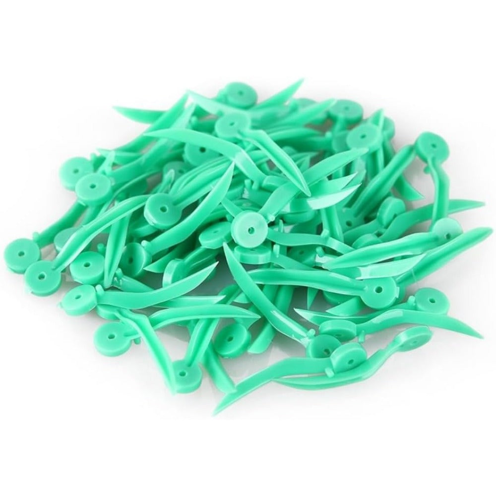 200pcs cuñas desechables con agujeros cuña dental material 4 tamaños