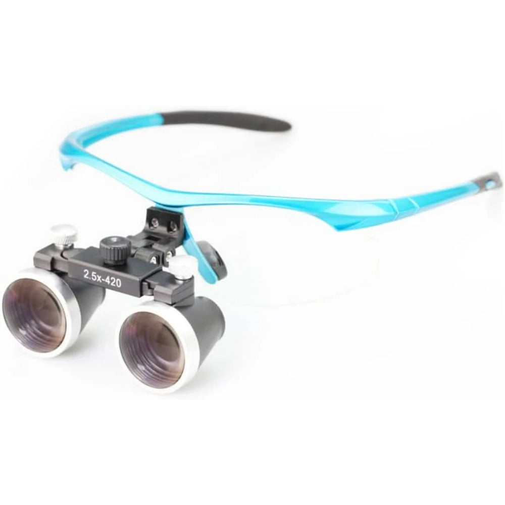 DENTASOP Dental Magnifier 2.5 X 3.5 binocular magnifier Medical Optical Glass Lens Surgical Dental Dentist, no lamp version