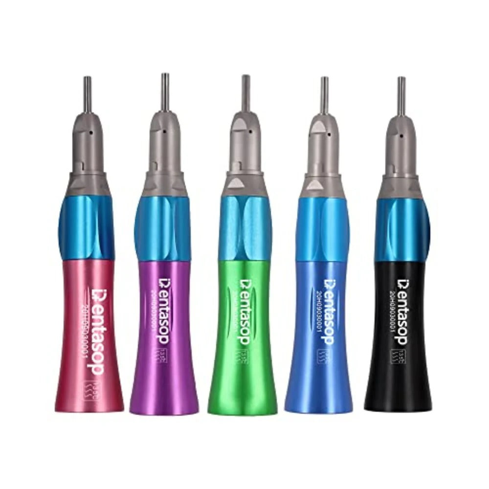 Máquina de dientes rectos de baja velocidad y multicolor, apariencia elegante, pulido, interfaz E, 5 piezas/juego