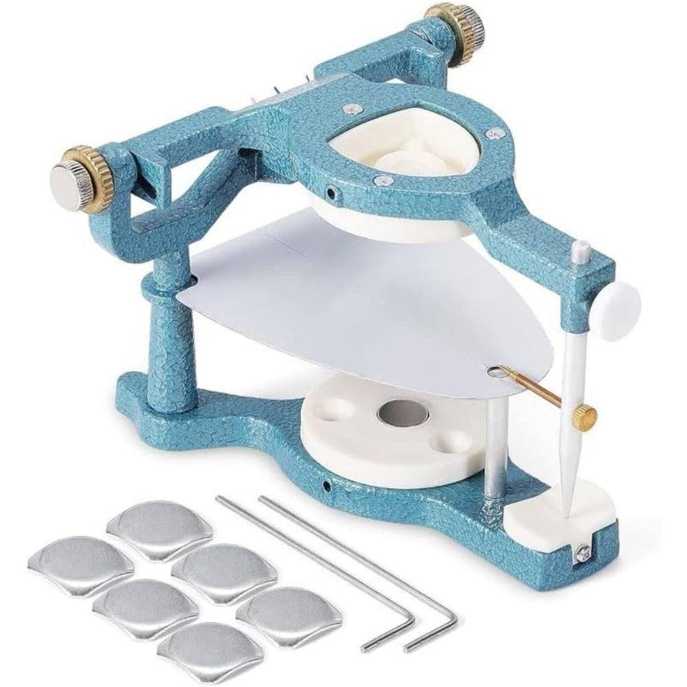 Articulador magnético dental, articulador de dentadura dentaria, articulador tipo C de gran tamaño para laboratorios dentales, dentistas y estudiantes de aprendizaje