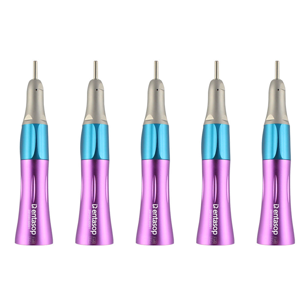 Máquina de dientes rectos de baja velocidad y multicolor, apariencia elegante, pulido, interfaz E, 5 piezas/juego