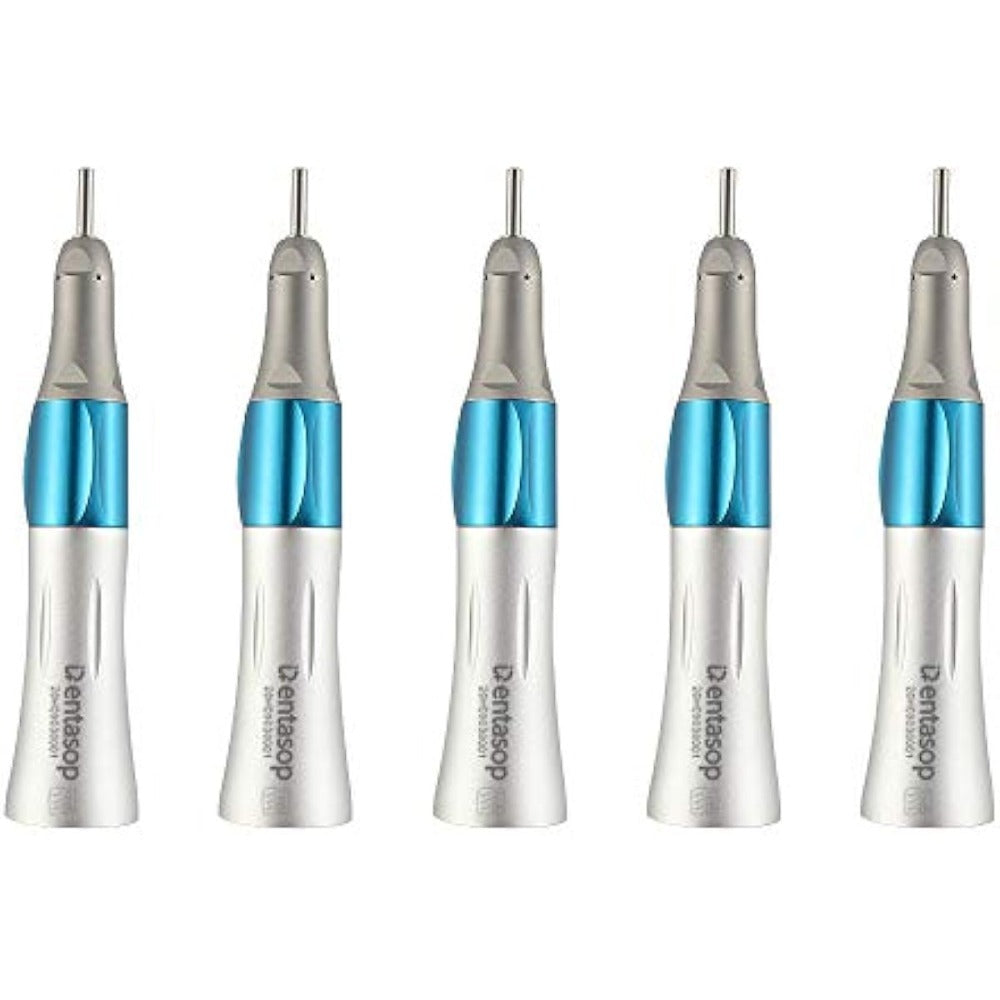 Anillo de prensa azul DENTASOP para enderezar y pulir dientes de baja velocidad con diseño ergonómico antideslizante, interfaz E, 5 piezas