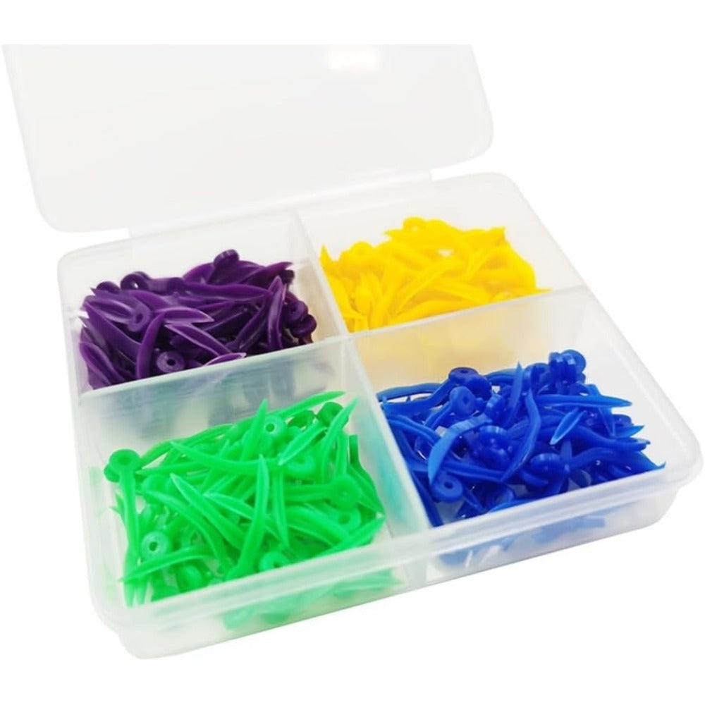 200pcs cuñas desechables con agujeros cuña dental material 4 tamaños