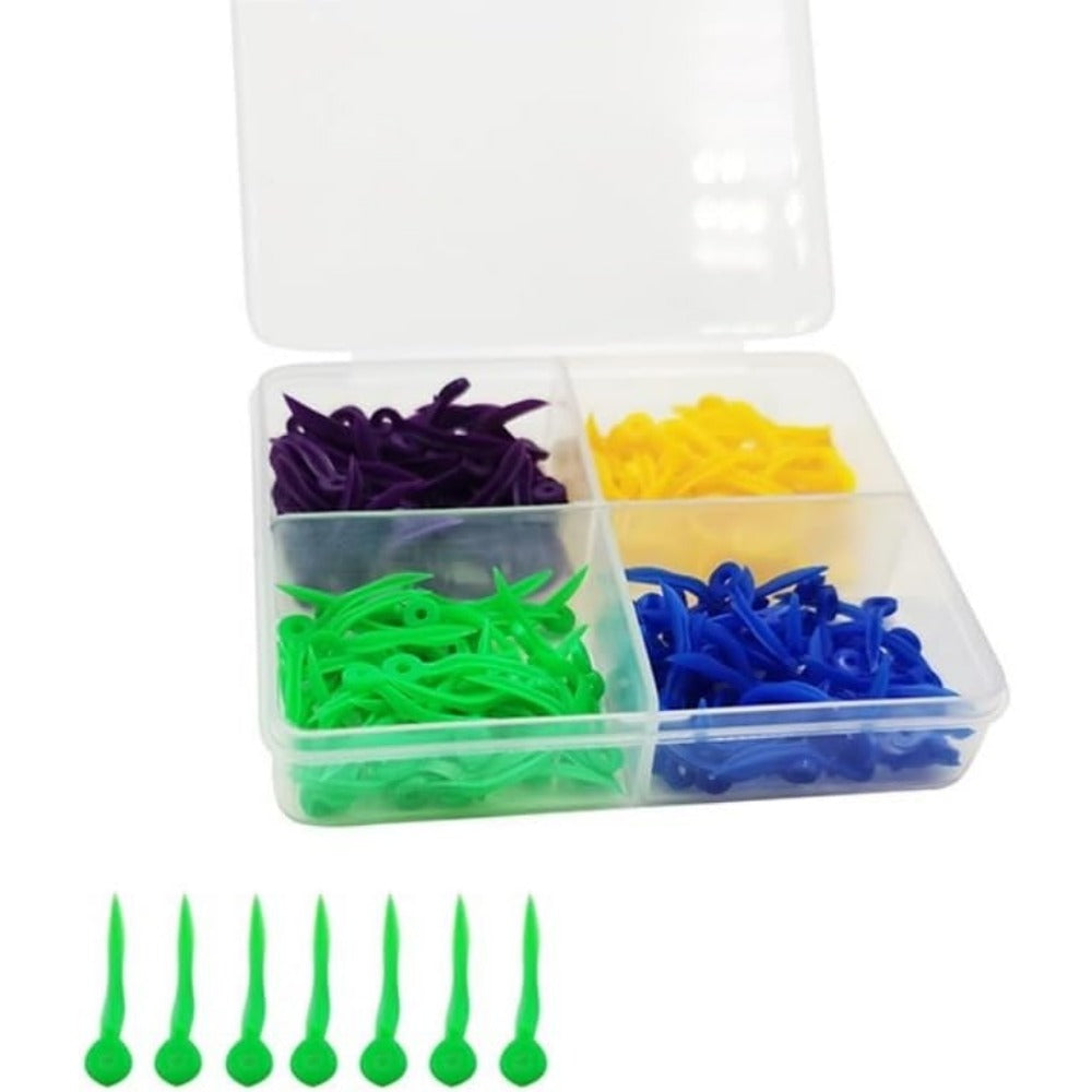 200pcs cuñas desechables con agujeros cuña dental material 4 tamaños