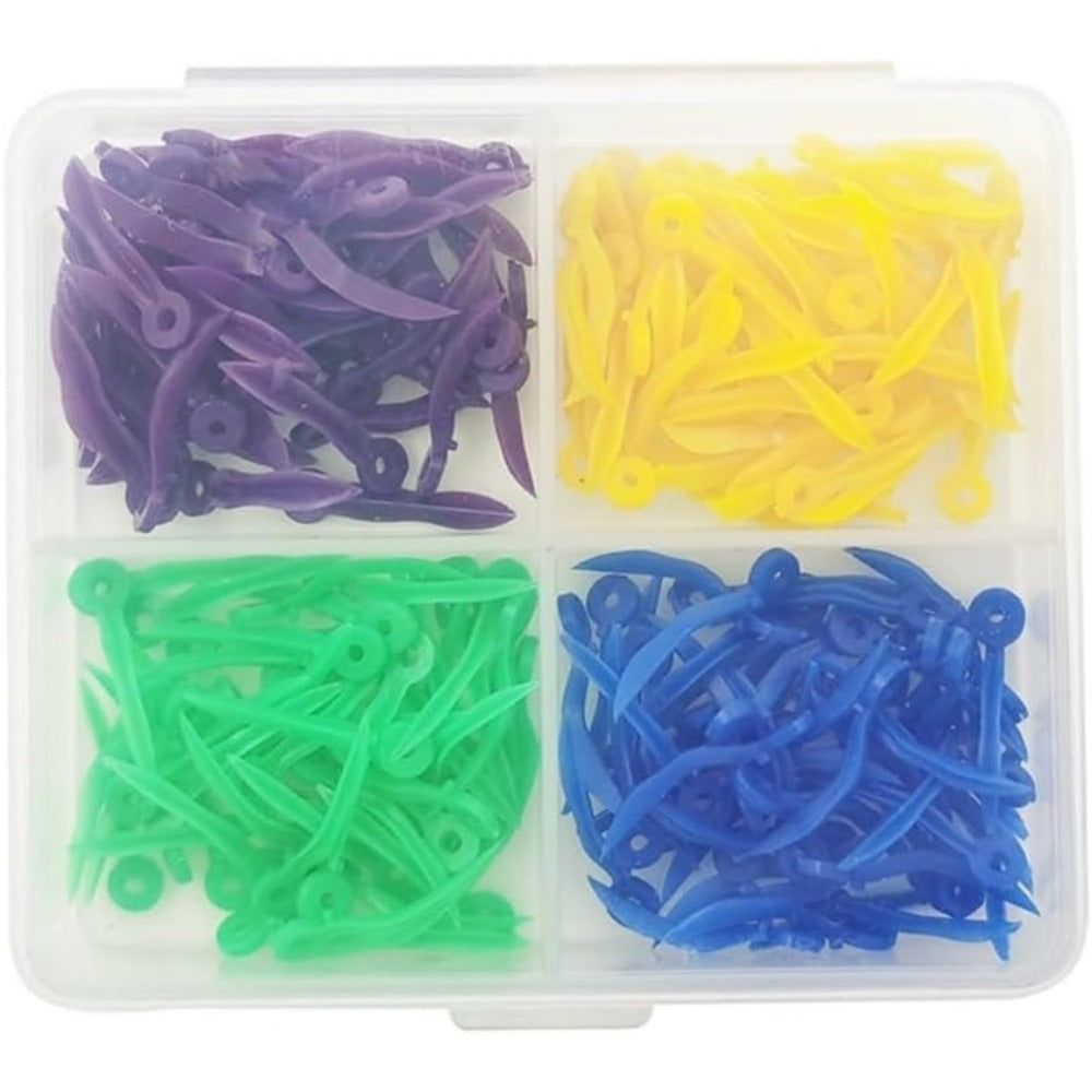 200pcs cuñas desechables con agujeros cuña dental material 4 tamaños