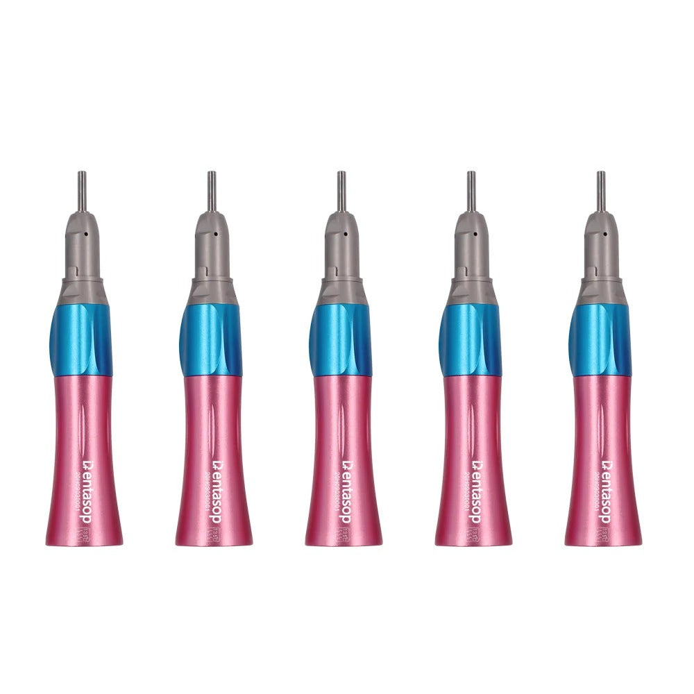 Máquina de dientes rectos de baja velocidad y multicolor, apariencia elegante, pulido, interfaz E, 5 piezas/juego