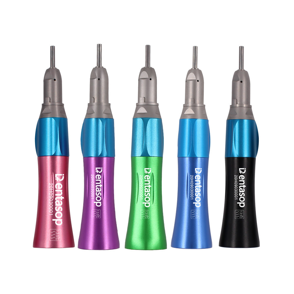 Máquina de dientes rectos de baja velocidad y multicolor, apariencia elegante, pulido, interfaz E, 5 piezas/juego