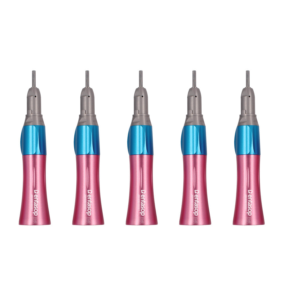 Máquina de dientes rectos de baja velocidad y multicolor, apariencia elegante, pulido, interfaz E, 5 piezas/juego