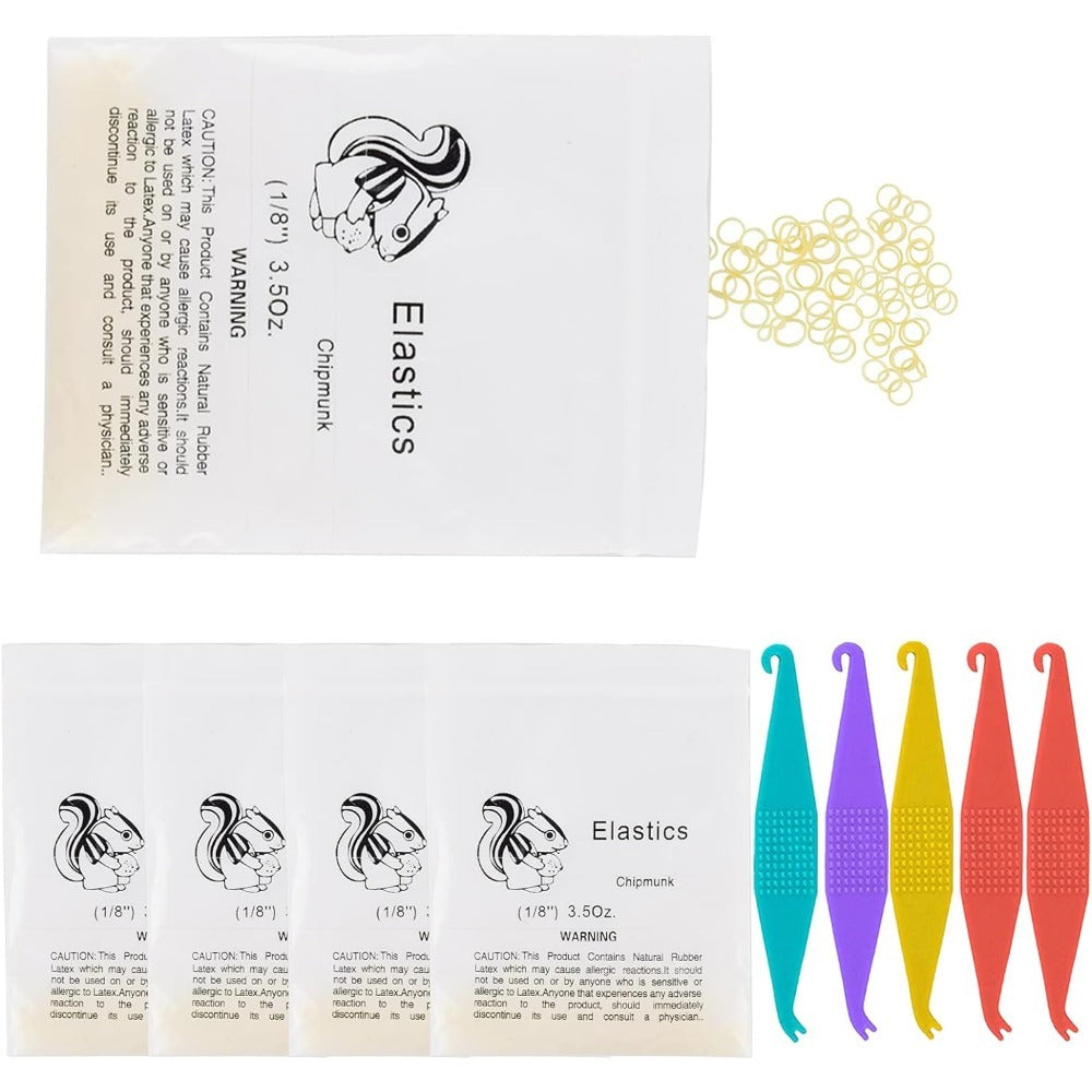 DENTASOP Elastic Dental Orthodontic Rubber Ring Elastic 100 units/bag, 10 bags in total