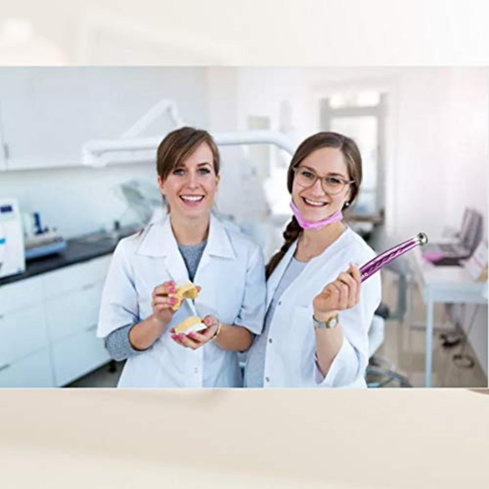 Teléfono móvil dental de alta velocidad Dentasop Super LED (morado) con luz.