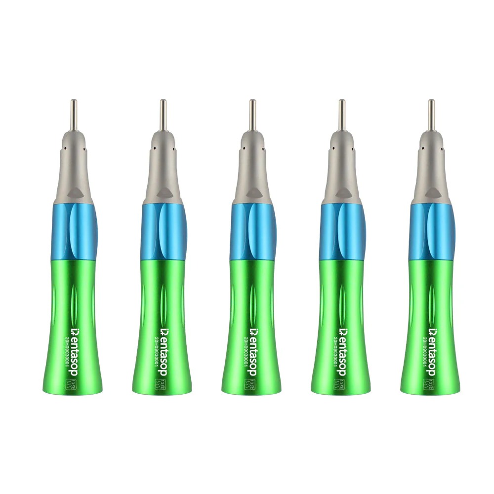 Máquina de dientes rectos de baja velocidad y multicolor, apariencia elegante, pulido, interfaz E, 5 piezas/juego