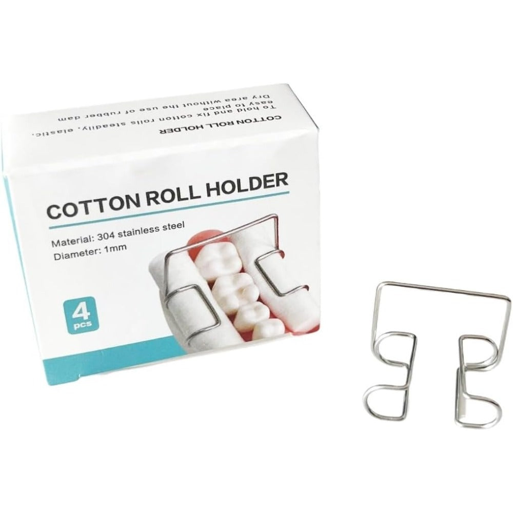 4 dental cotton clips - high temperature and high pressure sterilization, durable, easy to use, dental materials