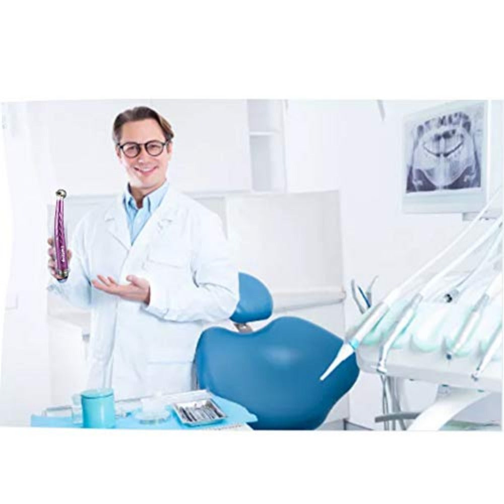 Teléfono móvil dental de alta velocidad Dentasop Super LED (morado) con luz.