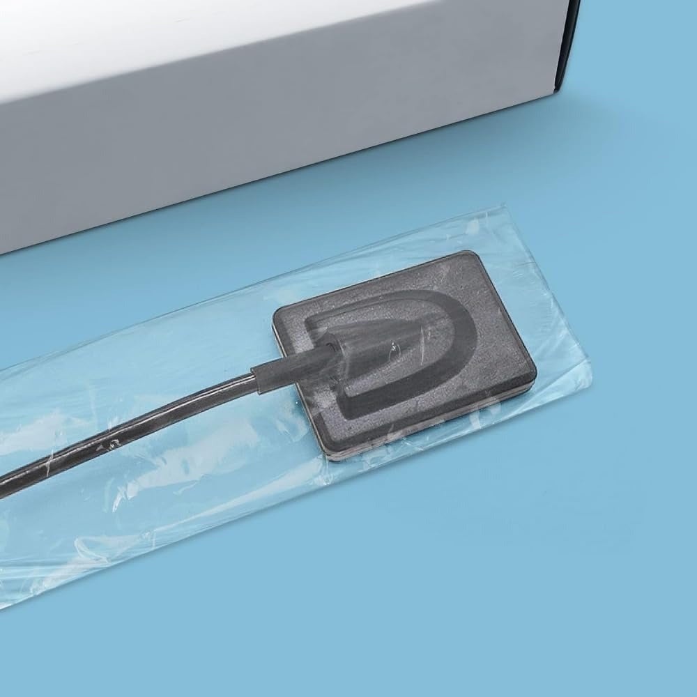 500 PCS cubierta protectora Dental desechpara el Sensor Digital, imágenes dentales y guías de Sensor películas fundas protectores de implante - plástico óptico y hoja transparente
