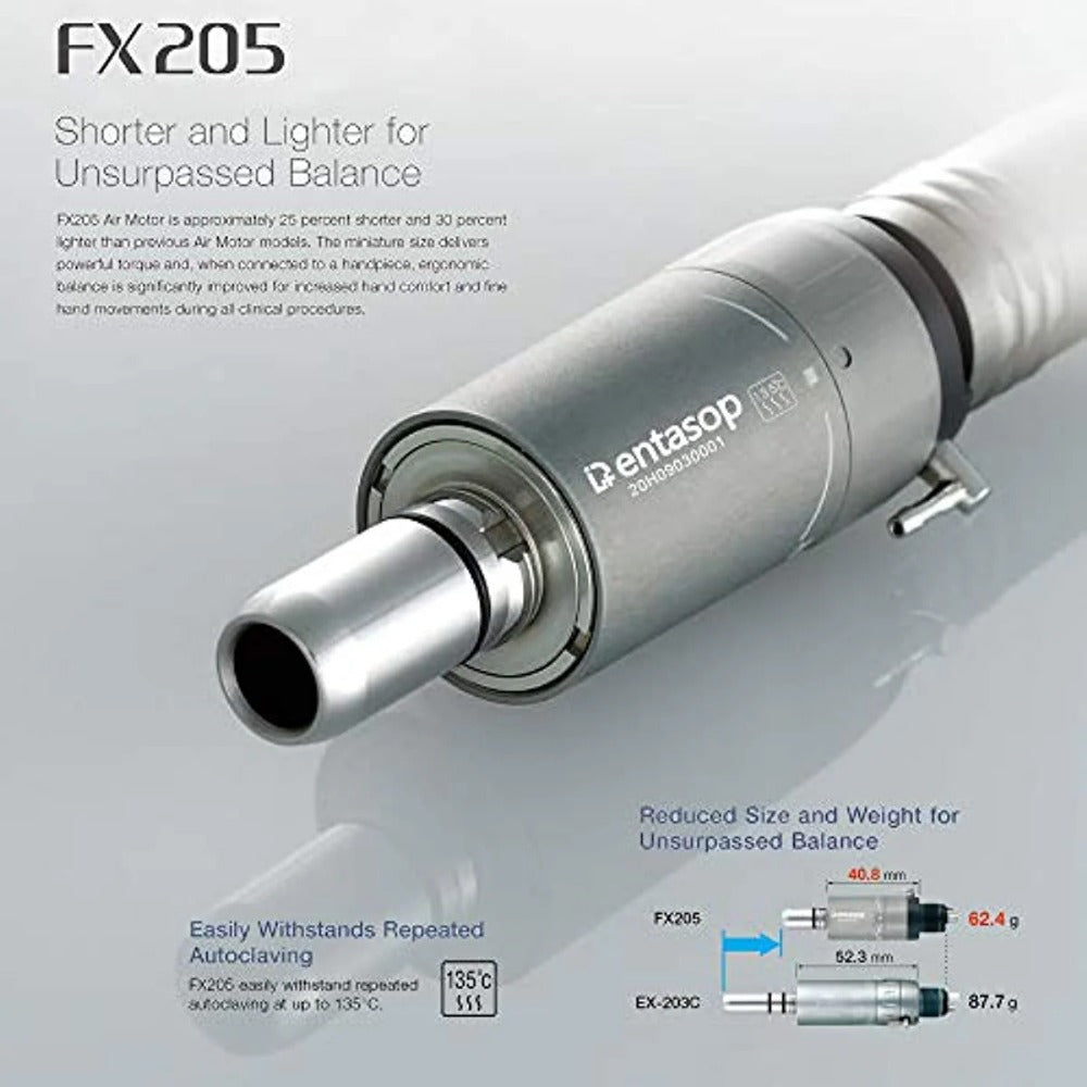 El último teléfono móvil dental FX205 de DENTASOP, de baja velocidad, más ergonómico, interfaz E