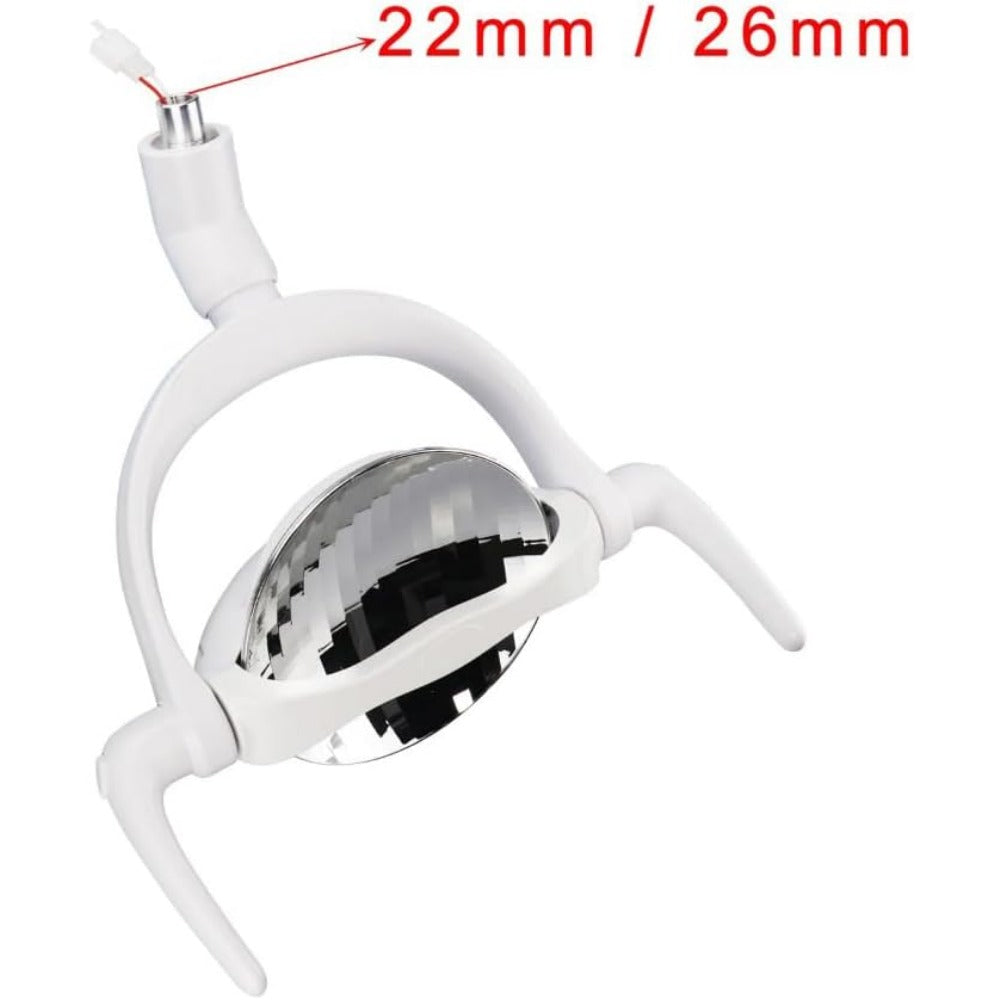 Lámpara de operación de luz de inducdental lámpara de operación de luz LED Dental lámpara Oral para equipos de silla de la unidad Dental blanquedientes herramientas de cuidado Oral 22mm/26mm (22mm/26mm, B)