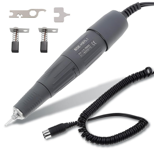 35K RPM Micromotor Handle, H37L1 Micro Motor for Lab, Jewelry, Ceramics, Silicone, Glasswork, Artware, Woodcarving