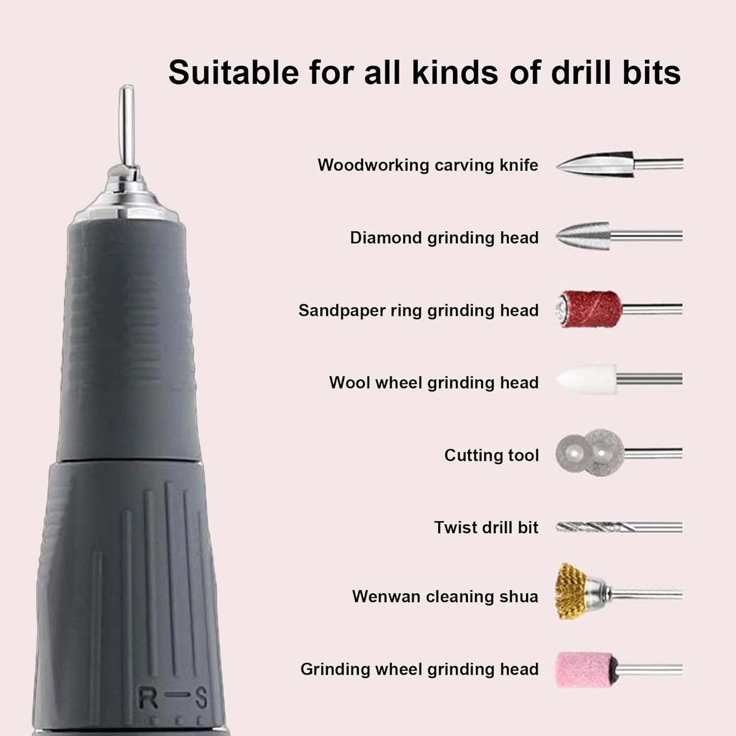 35K RPM Micromotor Handle, H37L1 Micro Motor for Lab, Jewelry, Ceramics, Silicone, Glasswork, Artware, Woodcarving