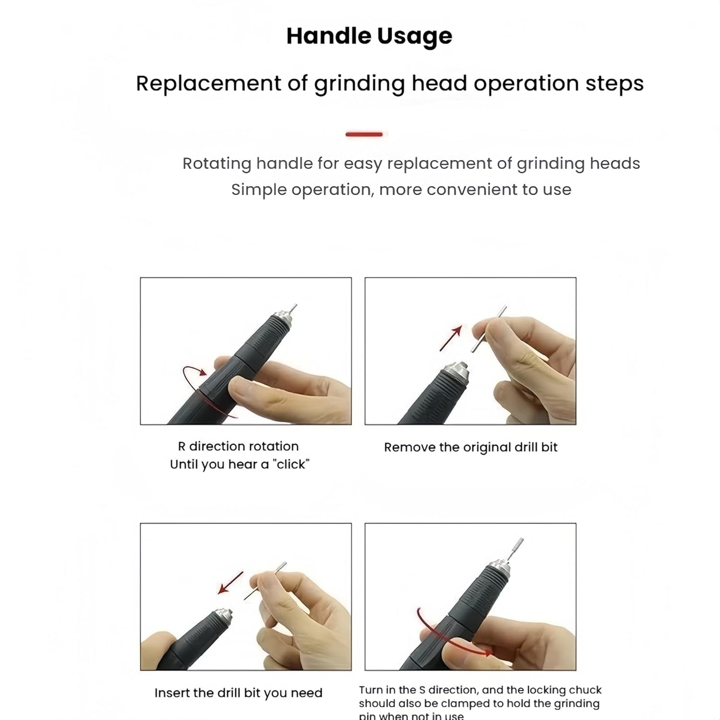 35K RPM Micromotor Handle, H37L1 Micro Motor for Lab, Jewelry, Ceramics, Silicone, Glasswork, Artware, Woodcarving