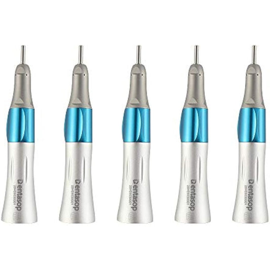 Anillo de prensa azul DENTASOP para enderezar y pulir dientes de baja velocidad con diseño ergonómico antideslizante, interfaz E, 5 piezas