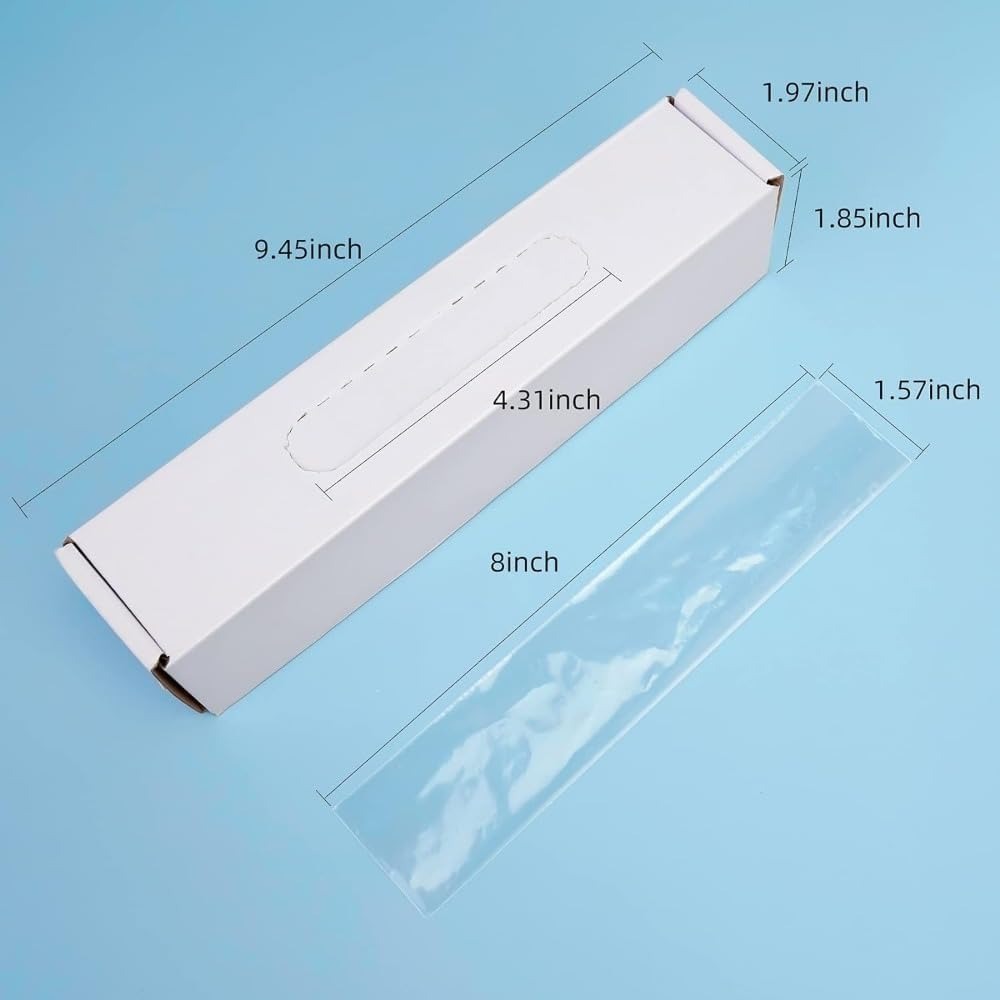 500 PCS cubierta protectora Dental desechpara el Sensor Digital, imágenes dentales y guías de Sensor películas fundas protectores de implante - plástico óptico y hoja transparente