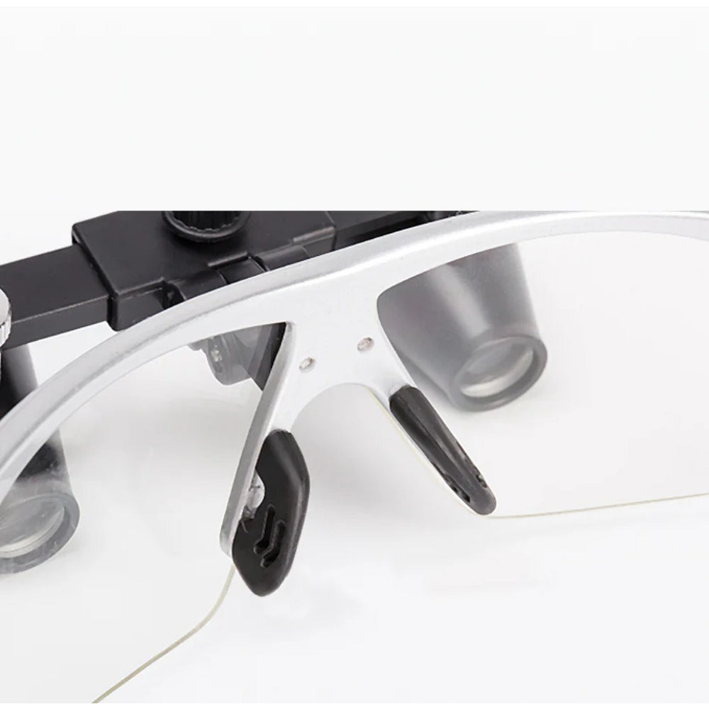 Lupa dental DENTASOP 2,5 x 3,5, lupa binocular, lente de vidrio óptico médico, para dentistas quirúrgicos, versión sin lámpara