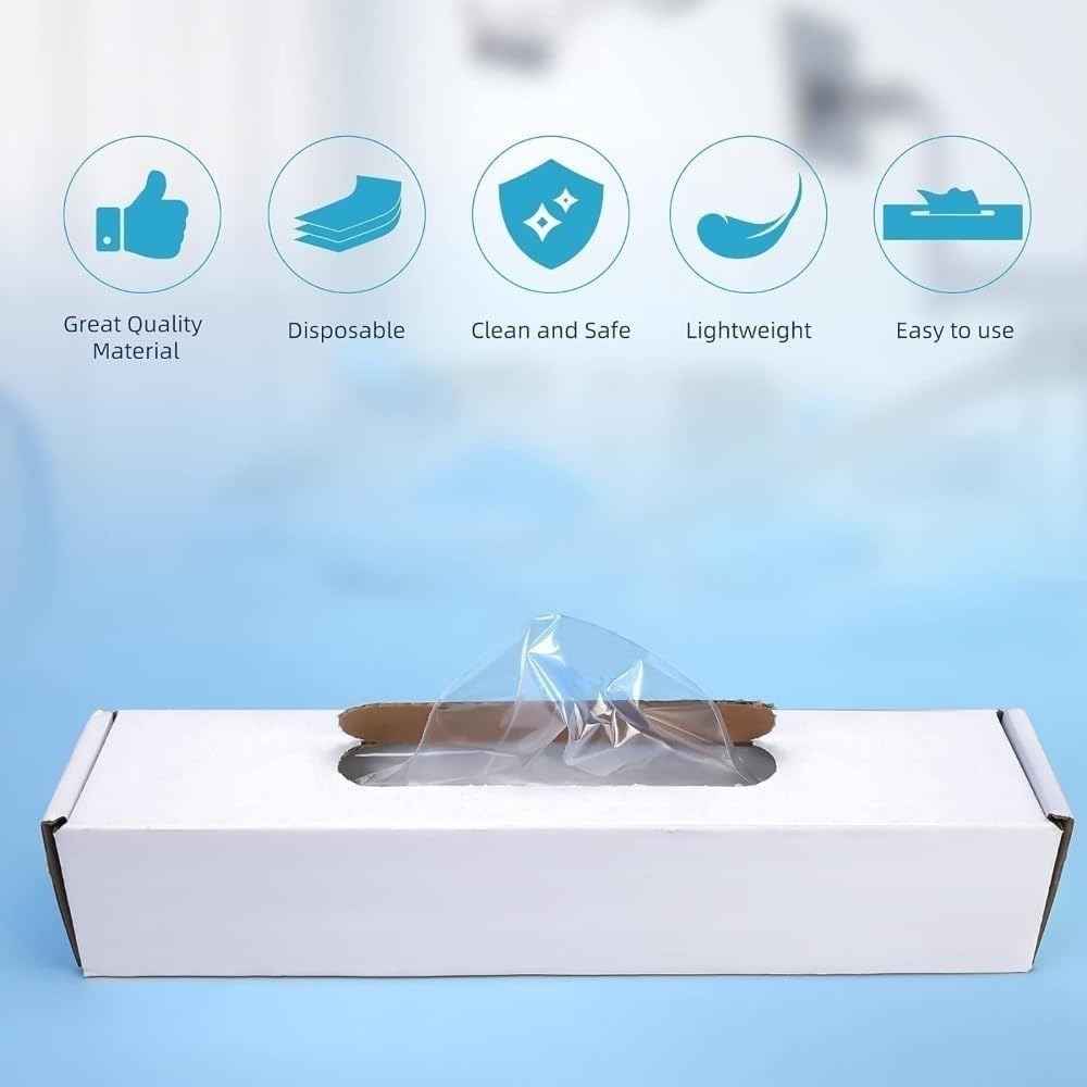 500 PCS cubierta protectora Dental desechpara el Sensor Digital, imágenes dentales y guías de Sensor películas fundas protectores de implante - plástico óptico y hoja transparente