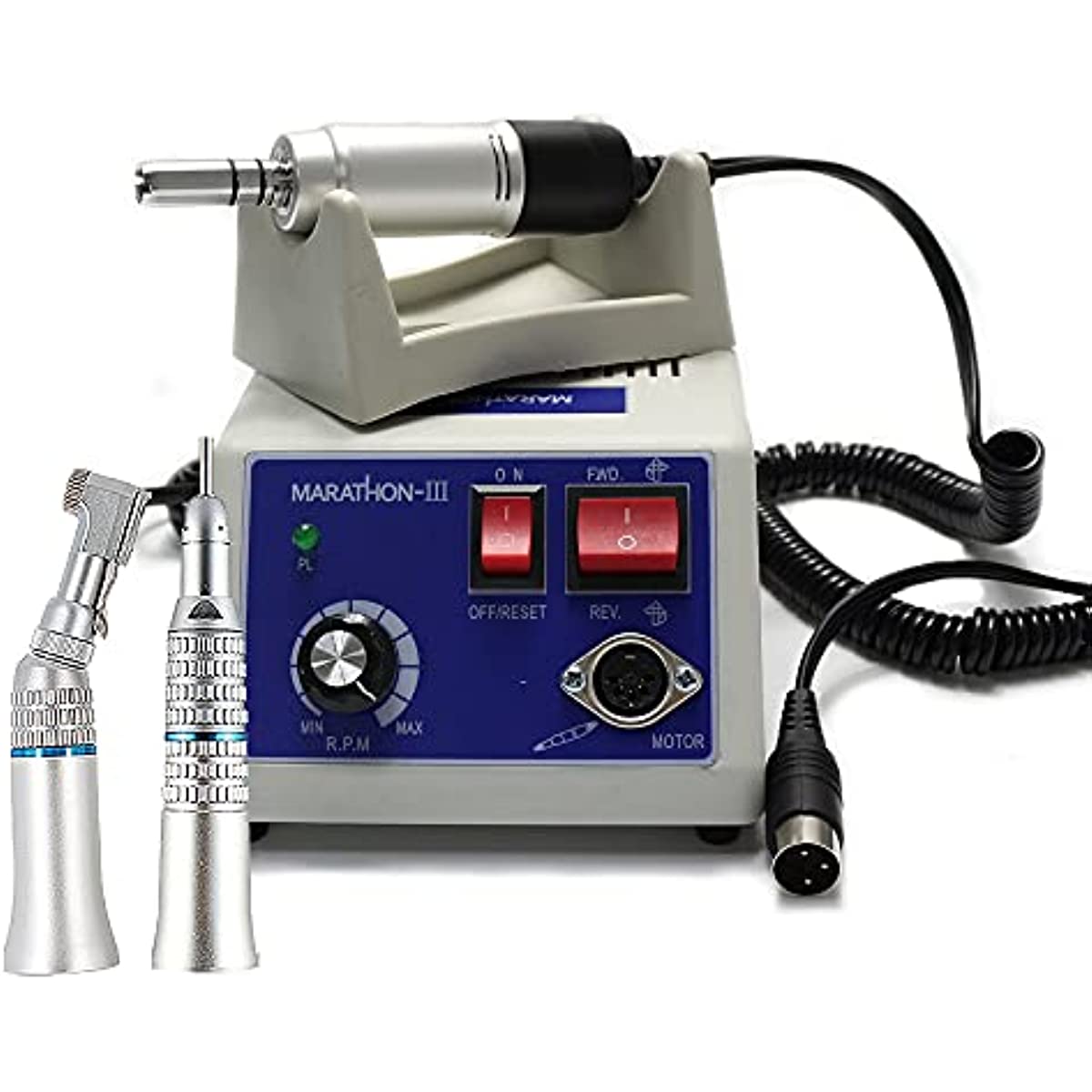 DENTASOP MARATHON -III N3 and laboratory grinder interface, dental technician polishing machine, jewelry polishing machine, 35000 RPM, can be connected to a dental bender/straight machine