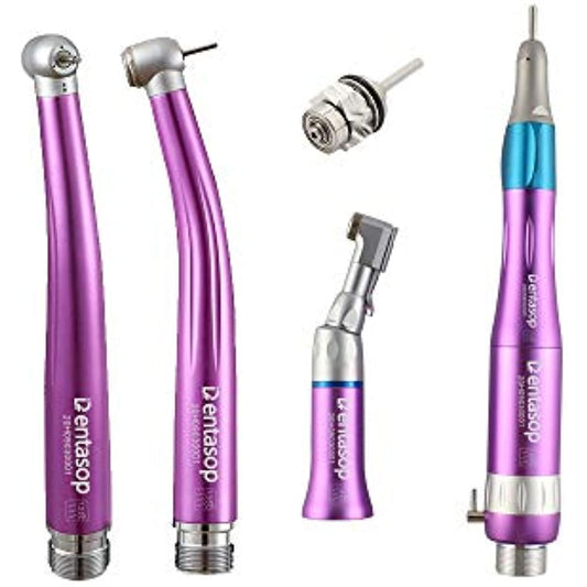 DENTASOP Polishing Drill Kit for Dental Mobile Phone High Low Speed 2 High speed + 1 Low speed with 1 free rotor