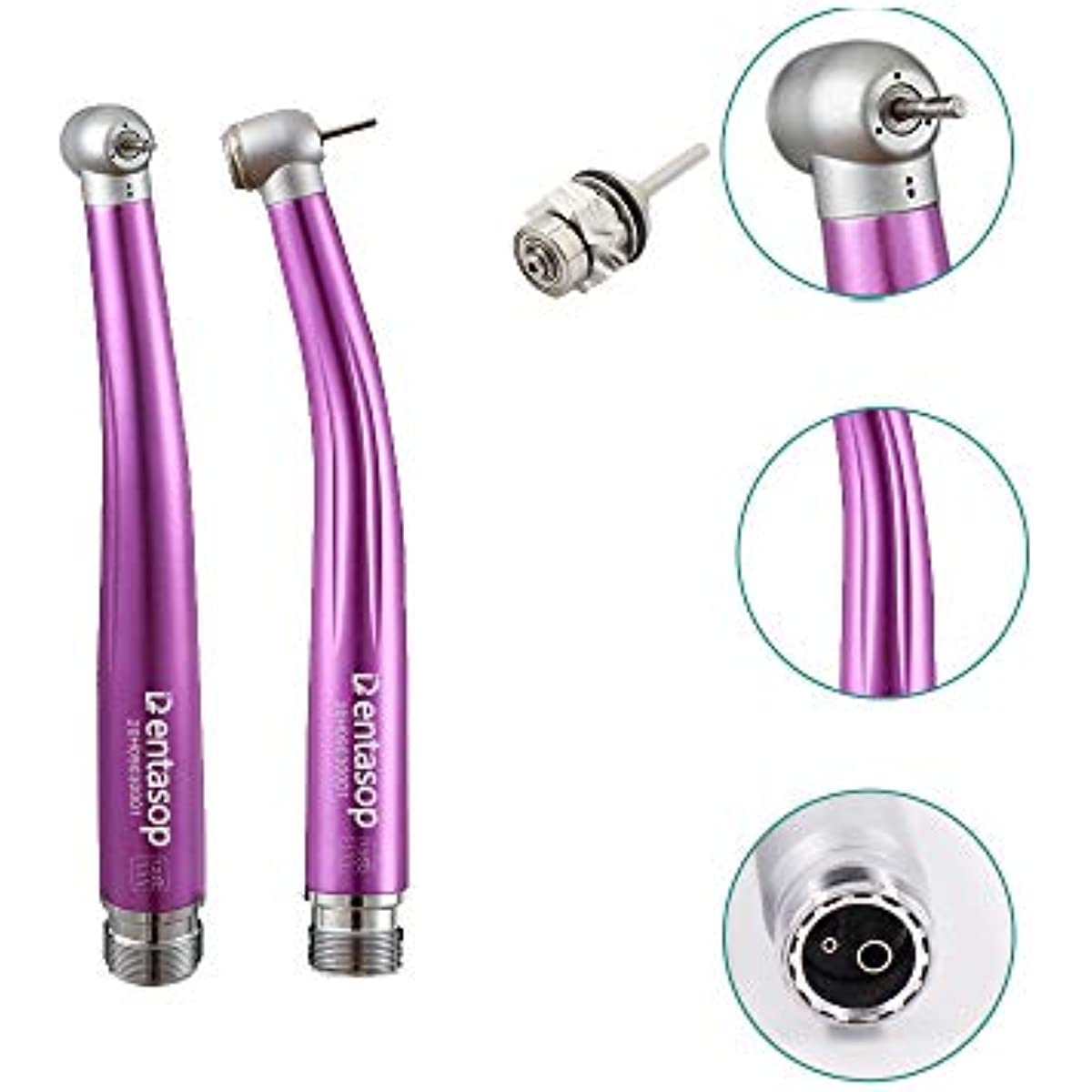 DENTASOP Polishing Drill Kit for Dental Mobile Phone High Low Speed 2 High speed + 1 Low speed with 1 free rotor