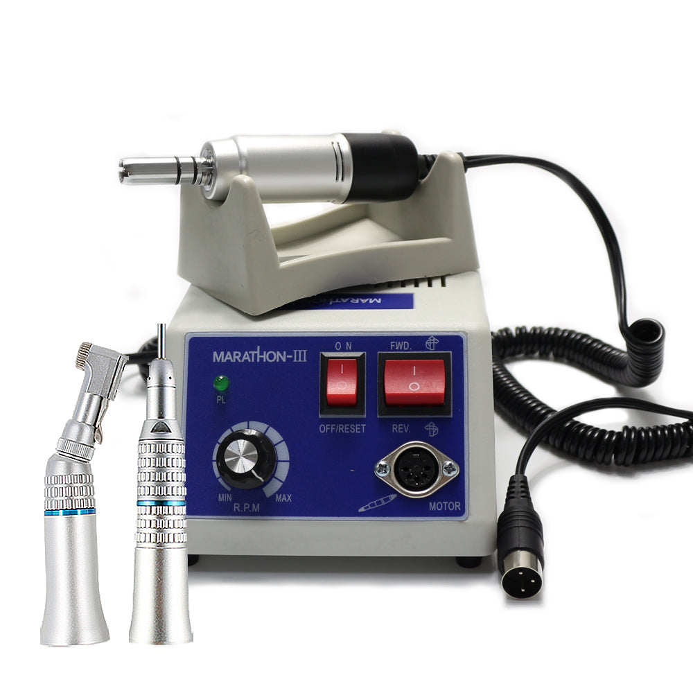 DENTASOP MARATHON -III N3 and laboratory grinder interface, dental technician polishing machine, jewelry polishing machine, 35000 RPM, can be connected to a dental bender/straight machine