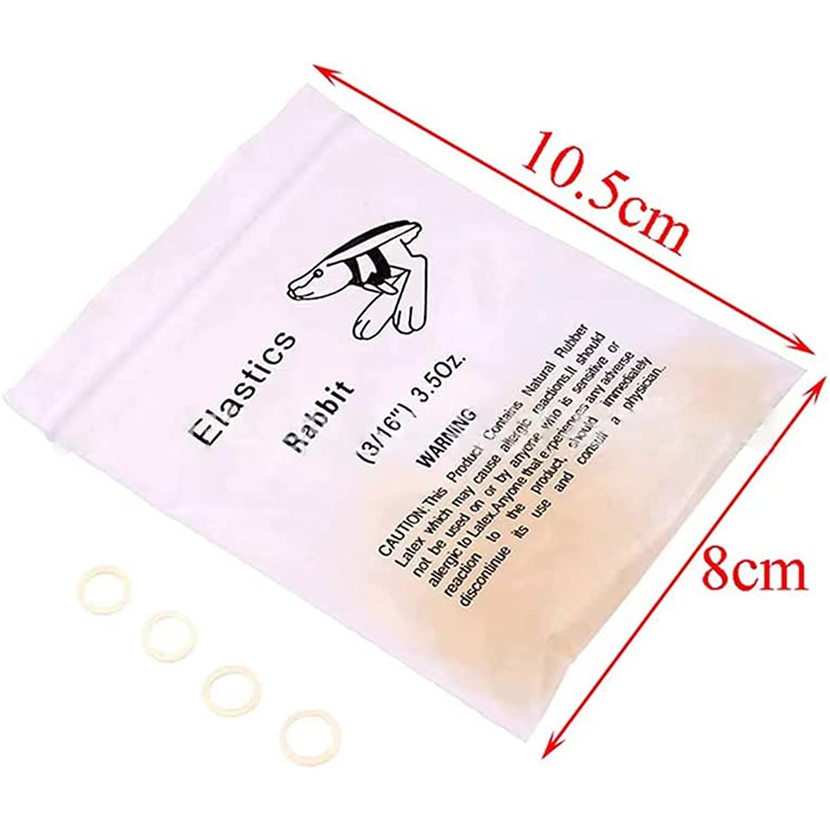 DENTASOP Elastic Dental Orthodontic Rubber Ring Elastic 100 units/bag, 10 bags in total