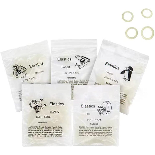 DENTASOP Elastic Dental Orthodontic Rubber Ring Elastic 100 units/bag, 10 bags in total