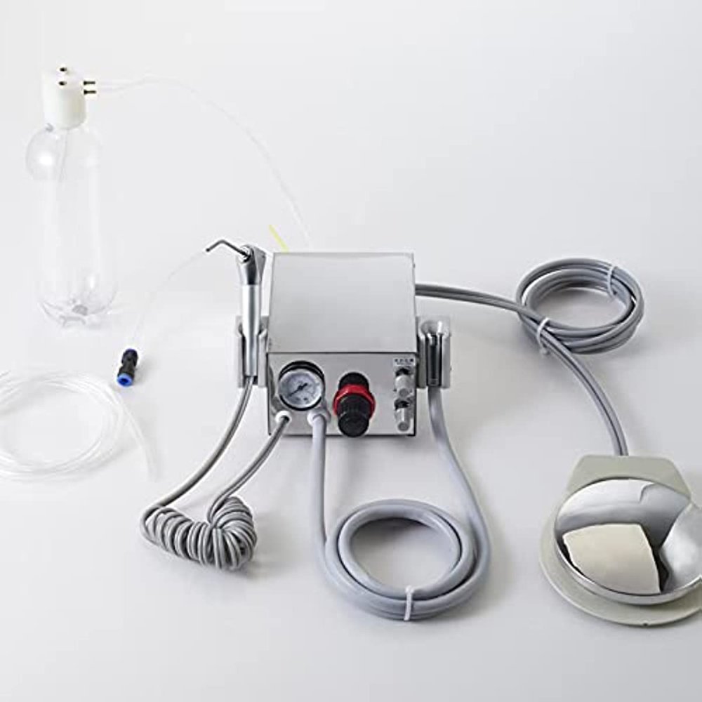 DENTASOP Small Turbine Dental Clinic with Laboratory Equipment Connected to Air Compressor (iron case/Plastic Case)